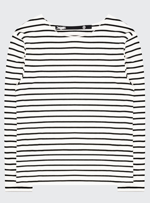 Track 2 Stripe LS White - M125810HYB